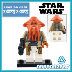 Đồ chơi xếp hình Star Wars Boba Fett Bib Fortuna Fennec Shand Quarren Cad Bane Gamorrean Minifigures KM66021 66028