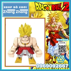 Xếp hình Dragon Ball Z: Broly – Second Coming Super Saiyan huyền thoại Bigfigures Lego Minifigures Kopf Kf6073 kf749