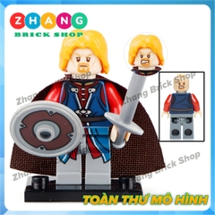 Xếp hình The Hobbit Theoden - Eomer - Rohan - Wormtongue - Boromir - Aragorn - Bowman Lego Minifigures Pogo PG8031