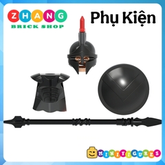 Xếp hình binh đoàn Sparta bóng tối hùng mạnh nhất thế giới Spartacus Gladiator Lego Minifigures Xinh X0164 Xh644