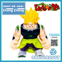 Xếp hình Broly SSJ2 Siêu saiyan cấp 2 trong Songoku Dragon Ball Z Bigfig Lego Minifigures Kopf Kf6073 Kf748