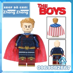 Xếp hình The Boys
Siêu anh hùng Homelander - Starlight - A-Train - Translucent - Black Noir Lego Minifigures Kopf KF6103