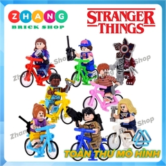 Đồ chơi xếp hình Stranger Things cậu bé mất tích Demogorgon Mike Wheeler Eleven Minifigures Kopf KF6167