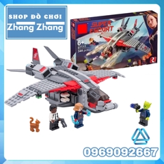 [344 hình] Xếp hình Phi thuyền Captain Marvel đột kích Skrull Lego Minifigures Lepin 07117