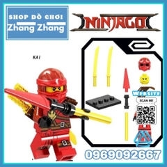 Xếp hình Ninjago Cole- Pythor- Yang- Golden Ninja- Kai- Zane Lego Minifigures PRCK GA137-142