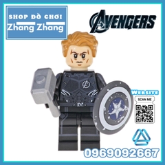 Xếp hình Avengers Endgame & Infinity War Thor Thanos Spider-man Lego Minifigures Kopf KF6087