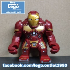 Xếp hình Người sắt Iron man Avengers Endgame siêu anh hùng Marvel BigFigures Lego Minifigures Dlp9086