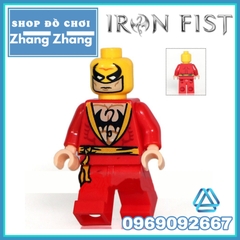 Xếp hình Iron Fist Red Đỏ Siêu đẹp siêu rẻ Lego Minifigures POGO PG8060 pg231