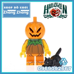 Đồ chơi xếp hình Halloween kinh dị scarecrow witch pumpkin vampire clown Minifigures POGO PG8171
