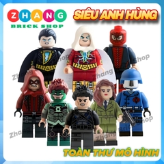 Đồ chơi Xếp hình Black Adam Peggy Carter Green Lantern Shazam Spider Man Arsenal Cobra Commander Minifigures KL9005
