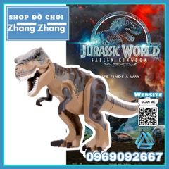 Xếp hình Công viên Khủng long Jurassic World 2 Park Dinosaurs Tyrannosaurus Rex Indoraptor Lego Minifigures Koruit Xp234