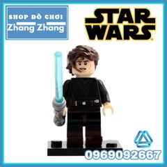 Xếp hình Star Wars Luke Skywalker - Ben Kenobi - Maul - Kao Darth Sidious - Anakin - C-3PO Lego Minifigures POGO PG8021