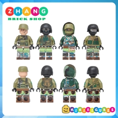 Xếp hình biệt đội đặc nhiệm Spetnazt phản ứng nhanh Swat Nga Lego Minifigures Decool 304 307