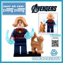 Xếp hình Tuyển tập Iron Man Avengers Endgame MK50 MK85 MK1 MK41 MK5 - Captain Marvel - Outtrider Lego Minifigures WM6055