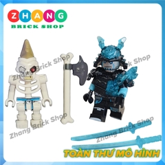 Đồ chơi xếp hình Ninjago Skull Jay Lloyd Fangtom Nya Kai Oni Mr E Kruncha Nuckal Skulkin Frakjaw 11414