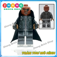 Xếp hình Nick Fury Vision Maria Hill Iron Man Ultimate Ultron Baron Strucker Lego Minifigures  Decool 0223-0228