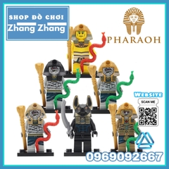 Đồ chơi Xếp hình Thần Anubis và Pharaoh đại chiến xác ướp Ai Cập Mummy Minifigures KL9006