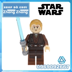 Xếp hình Star Wars Finn - Padawan - K-3PO - Yoda - Gungan - Malakili - Jedi - Leia Lego Minifigures Pogo PG8049