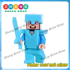 Xếp hình Mineblocks mô phỏng trò chơi Minecraft Lego Minifigures Xinh X0295