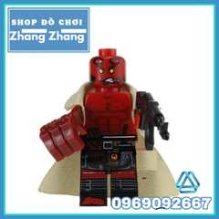 Xếp hình Vindicator - Captain Canuck - Yondu  - Melter - Prowler - Luke Cage - Hellboy Lego Minifigures Kopf KF6029