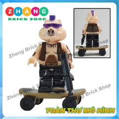 Xếp hình Ninja rùa teenage mutant ninja turtles gồm Leonardo - Raphael - Donatello Lego Minifigures Kopf KF6125