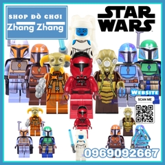 Xếp hình Star Wars Mandalorian Zuckuss Elrik Vonreg Boolio Astraal Vao Lego Minifigures POGO PG8282