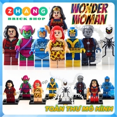 Xếp hình Wonder Woman Blue Beetle Giganta Green Goblin Citizen Steel Talia Al Ghul Venom Lego Minifigures Xinh X0170