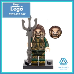 Xếp hình siêu anh hùng Superman - Wonder Woman - Batman - Aquaman - Mera - Flash - Cyborg Lego Minifigures Xinh X0312