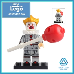Xếp hình IT - Tên hề ma quái Pennywise Beverly George Chosen Jacobs Lego Minifigures Koruit KT1012