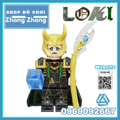 Đồ chơi xếp hình Loki TVA trong Thor Minifigures Kopf KF6141
