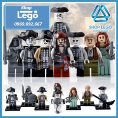 Xếp hình Cướp biển vùng Caribe Jack Sparrow - Carina - Salazar - Henry Lego Minifigures Pogo PG8048
