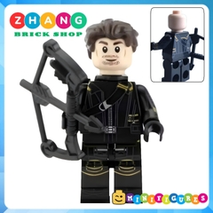 Xếp hình Hawkeye - Captain Marvel - Red She Hulk - Hulk - Spider Man Scarlet Witch Whiplash Lego Minifigures Xinh X0244
