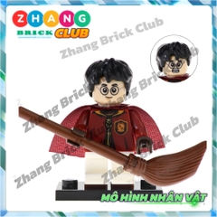 Xếp hình gồm Ron Weasley - Susan Bones - Harry Potter - Hermione Granger- Hagrid Lego Minifigures POGO PG8161
