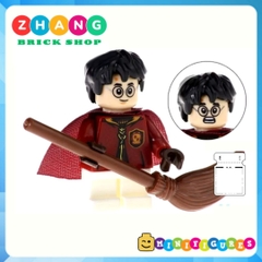Xếp hình gồm Ron Weasley - Susan Bones - Harry Potter - Hermione Granger- Hagrid Lego Minifigures POGO PG8161