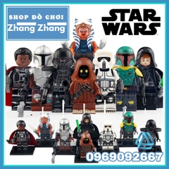 Xếp hình Mô hình Ahsoka  - Dark Trooper - Mandalorian - Moff - Boba Fett - Luke Skywalker - Jawa Lego Minifigures WM6121