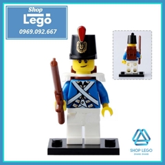 Xếp hình lục quân quân đội Cuộc chiến Hoa Kỳ - Anh Quốc 1812 Lego Minifigures POGO PG8035