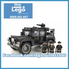 [529 hình] Xếp hình xe chống khủng bố đặc nhiệm SWAT siêu đặc chủng Lego Minifigures Mới nhất 2020 Vango vg988 vg989