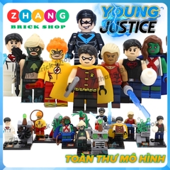 Xếp hình Nightwing Aqualad Artemis Miss Martian Superboy Kid Flash Red Robin Young Justice Lego Minifigures SY250