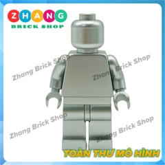 Đồ chơi xếp hình người trơn sơn đẹp Metallic Monochrome Minifigures Kopf KF2116-KF2121