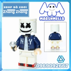 Xếp hình huyền thoại âm nhạc DJ Marshmello Lego Minifigures Kopf KF6089