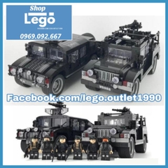 [529 hình] Xếp hình Xe Hummer S.W.A.T mới nhất 2020 LEGO MINIFIGURES Vango 988 989