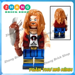 Đồ chơi xếp hình Thần Sấm Thor Love and thunder Jane Foster Valkyrie Korg Heimdall Minifigures Kopf KF6161