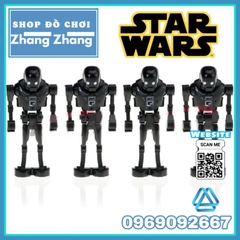 Đồ chơi Xếp hình Star Wars Bộ 4 người máy K-2SO trong chiến tranh giữa các vì sao Minifigures POGO C031