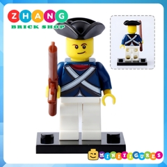 Xếp hình lục quân quân đội Cuộc chiến Hoa Kỳ - Anh Quốc 1812 Lego Minifigures POGO PG8035