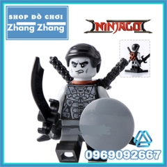 Xếp hình Ninjago Shadow - Ash - Slackjaw - Blunck - Rivett - Vermin - Raggmunk - Machia Lego Minifigures POGO PG8055