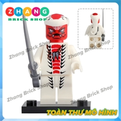 Mô hình nhân vật Ninja Movie Rắn Slirthaa Snike Chokun Snappa Wu Shark Army Jelly Four Eyes Garmadon Lele A049 056