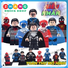Đồ chơi Xếp hình Lantern Super man gồm General Zod - Blue Lantern - Red Son Super man Minifigures Lele D001 008