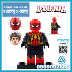 Đồ chơi xếp hình Người nhện Spider Man Doctor Octopus Electro Green Goblin Sandman Minifigures Xinh X0328