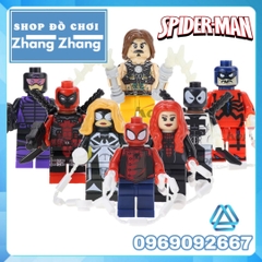 Xếp hình Whiplash - Spider-Girl - Tarantula - Paladin - Ultimate Deadpool Siêu anh hùng Lego Minifigures POGO PG8057