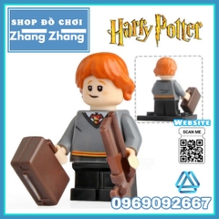Xếp hình mô hình Harry Potter gồm Dumbledore - Hermione - Quirrell - Filch - Ron Lego Minifigures WM6047
